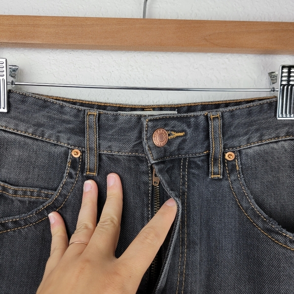 Isabel Marant Dark Gray Denim Pencil Skirt with Front Slit - Picture 4 of 11